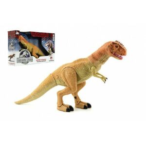 Teddies 58221 Dinosaurus chodící plast 45cm na baterie se světlem a zvukem