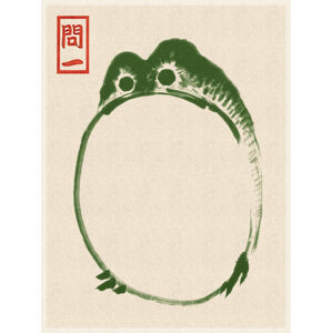 Obrazová reprodukce Japanese Grumpy Toad (Frog Print 2) - Matsumoto Hoji, (30 x 40 cm)