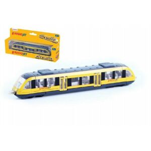 Vlak žlutý RegioJet kov/plast 17cm