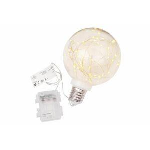 Nexos 57384 Vánoční dekorace - žárovka - 40 LED teple bílá