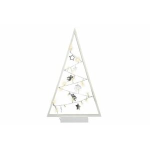 Světelná dekorace šedá - Vánoce - 15 LED teple bílá Nexos D57416
