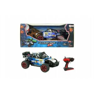 RC buggy Auto modré plast 28cm s dálkovým ovládáním na baterie v krabici 44x19x22cm