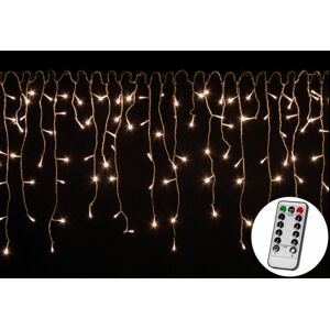 VOLTRONIC® 59795 Vánoční světelný déšť 600 LED teple bílá - 15 m + ovladač