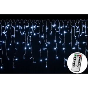 VOLTRONIC® 59796 Vánoční světelný déšť 600 LED studená bílá - 15 m + ovladač