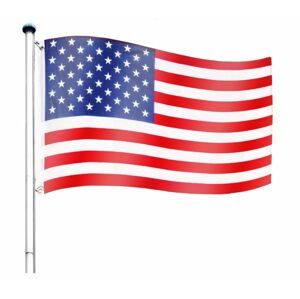 Tuin 60930 Vlajkový stožár vč. vlajky USA - 6,50 m