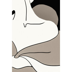 Ilustrace Matisse Shoulder 002 Black, Studio Collection, (26.7 x 40 cm)
