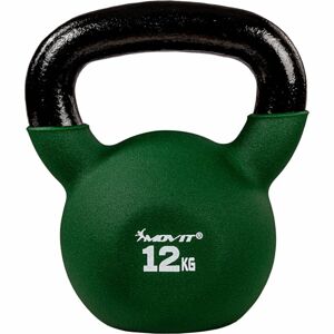 63644 MOVIT Kettlebell činka tmavě zelená, 12 kg