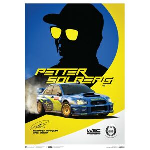 Umělecký tisk Subaru Impreza WRC 2003 - Petter Solberg, (50 x 70 cm)