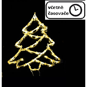 Nexos  67076 Vánoční dekorace na okno - 50 LED, strom