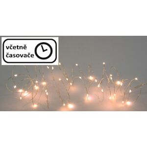 Nexos Vánoční LED osvětlení 6 m - 60 LED, teplá bílá
