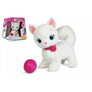 Teddies Kočka Bianca mluvící hýbající se plyš na baterie 25 cm