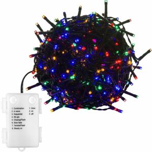 VOLTRONIC® 67690 Vánoční řetěz - 20 m, 200 LED, barevný, na baterie