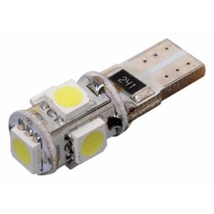 Žárovka 5 SMD LED, s rezistorem CAN-BUS ready - bílá, 12V