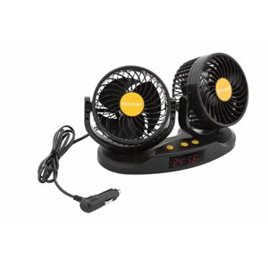 COMPASS ventilátor mitchell duo 2x130mm 24v na palubní desku s teploměrem 07225