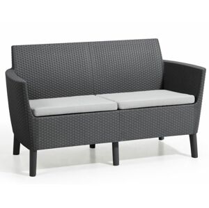 Allibert SALEMO 2 seater sofa - grafit