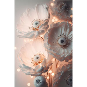Umělecká fotografie Glowing Patel Pink Flowers, Treechild, (26.7 x 40 cm)