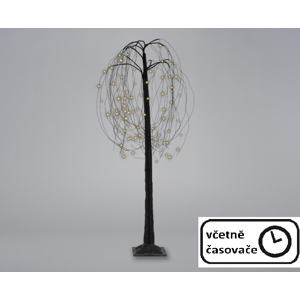 Nexos Vánoční dekorace - světelný strom - smuteční vrba, 150 cm, 96 LED