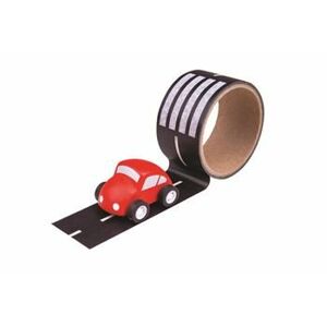 Bigjigs Toys lepící páska - cesta s autíčkem