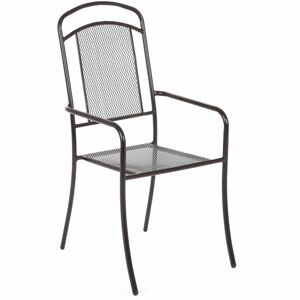 Zahradní kovová židle Venezia - 54 x 58 x 102 cm, černá