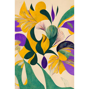 Ilustrace Spring flowers, Treechild, (26.7 x 40 cm)