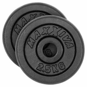 MAXXIVA® 81708 MAXXIVA Sada závaží na činky 2 x 2,5 kg, litina, černá