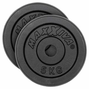 MAXXIVA® 81731 MAXXIVA Sada závaží na činky 2 x 5 kg, litina, černá