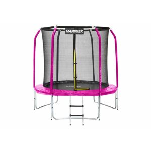 Marimex 87102 Marimex Trampolína 244 cm růžová + ochranná síť + schůdky