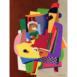 Obrazová reprodukce The Piano Lesson (Abstract Portrait) - Georges Valmier, (30 x 40 cm)