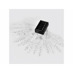 Solární vánoční dekorativní rampouchy 3,8 cm, 20 LED, bílá