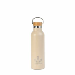 Termoláhev GoodFlask, ocel/bambus, 750 ml, růžová