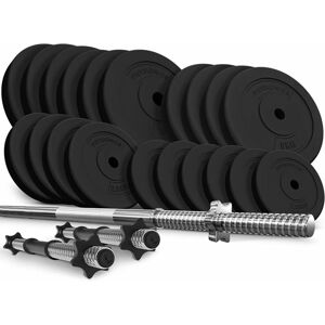 Physionics 91839 PHYSIONIC Vzpěračský set se závažím, hvězdicové zámky 108 kg