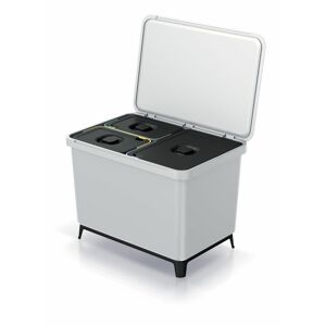 Odpadkový koš SYSTEMA 1 x 23 l + 2 x 10 l, popelavý