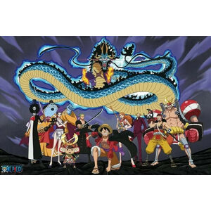 Plakát, Obraz - One Piece - The Crew vs Kaido, (91.5 x 61 cm)