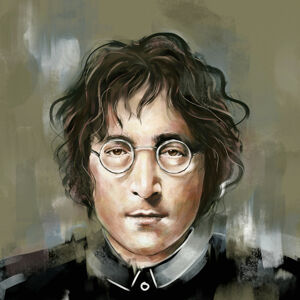 Ilustrace Lennon 2.0, Gabriella Roberg, (40 x 40 cm)