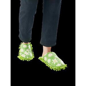 Magnet 3Pagen Úklidové pantofle "Květy" zelená