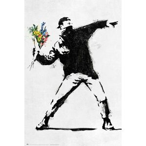 Plakát, Obraz - Banksy - The Flower Thrower, (61 x 91.5 cm)