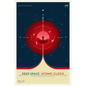 Ilustrace Deep Space Atomic Clock (Red) - Space Series (NASA), (26.7 x 40 cm)