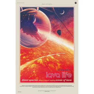 Ilustrace 55 Cancri E (Planet & Moon Poster) - Space Series (NASA), (26.7 x 40 cm)