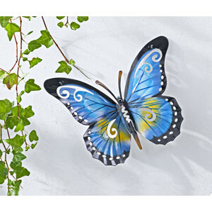 Magnet 3Pagen Kovový motýl modrá 23x18cm