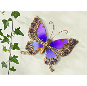 Magnet 3Pagen Dekorace "Motýl" purpurová 25cm