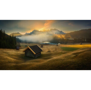Umělecká fotografie Bavarian morning, Krzysztof Browko, (40 x 22.5 cm)