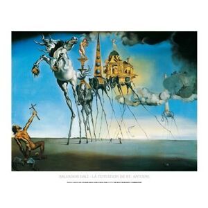 Umělecký tisk La Tentation De St.Antoine, Salvador Dalí, (70 x 50 cm)
