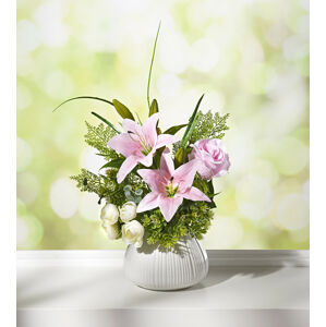 Magnet 3Pagen Aranžmá s liliemi v keramickém květináči