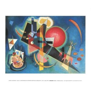 Umělecký tisk V modré, Kandinsky, (30 x 24 cm)