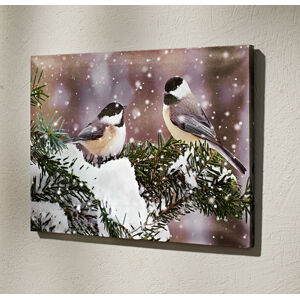 Magnet 3Pagen LED obrázek "Zimní ptáci"