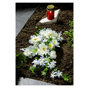 Magnet 3Pagen Kytice na hrob "Bílé květy"