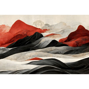 Ilustrace Red Mountains, Treechild, (40 x 26.7 cm)
