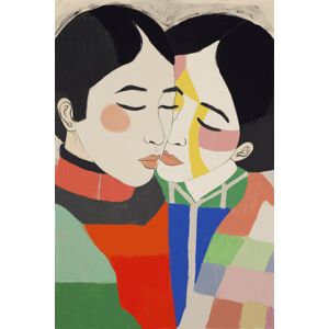 Ilustrace Loving Couple, Treechild, (26.7 x 40 cm)