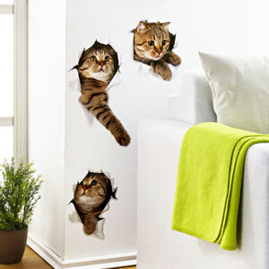 Magnet 3Pagen 3 samolepky na zeď "Kočky"