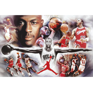 Plakát, Obraz - Michael Jordan - collage, (91.5 x 61 cm)